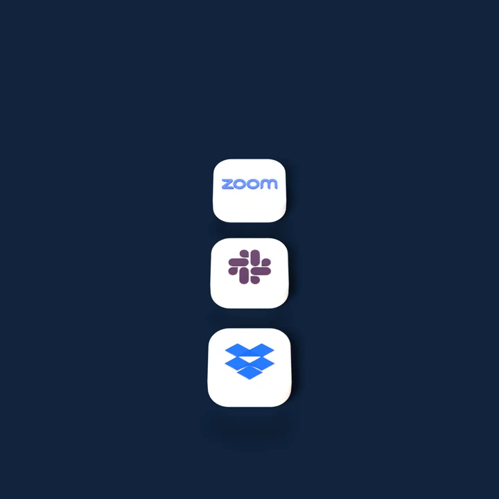 Nine tools for video calls, chat and file storage. Six drop away, leaving Zoom, Slack and Dropbox.